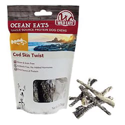 Wild Eats Grain Free Cod Skin Treats For Dogs 6 pk 6 pk