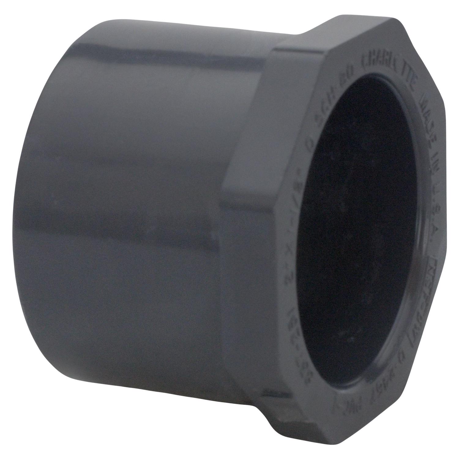 Charlotte Pipe Schedule 80 2 in. Spigot X 1 in. D Slip PVC Reducer