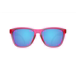 goodr OG - Flamingos on a Booze Cruise Unisex Pink Frame Blue Lens Polarized Sunglasses