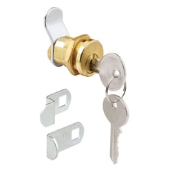 Prime-Line Brass Plated Steel Counter Clockwise Mailbox Lock For Bommer 2