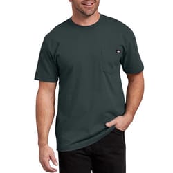 Dickies XL Short Sleeve Men's Crew Neck Hunter Green Tee Shirt