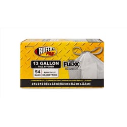 Ruffies Pro 13 gal. Tall Kitchen Bags Drawstring 54 pk