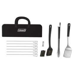 Coleman Cookout Stainless Steel Black/Silver Grill Tool Set 12 pk