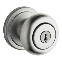 Kwikset Signature Series Hancock Knob Storeroom Satin Chrome Door Lock