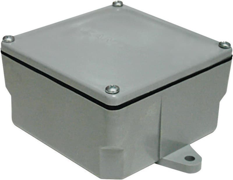 Cantex New and Old Work Square PVC 1 gang Junction Box Gray Mfr