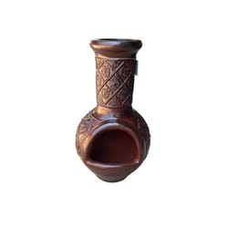 Creative Decor Ceramic Chimenea 36 in. H X 21 in. W X 26 in. D