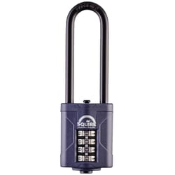 Squire 4.49 in. H X 1.57 in. W X 0.87 in. L Die-Cast Metal 4-Dial Combination Combination Padlock