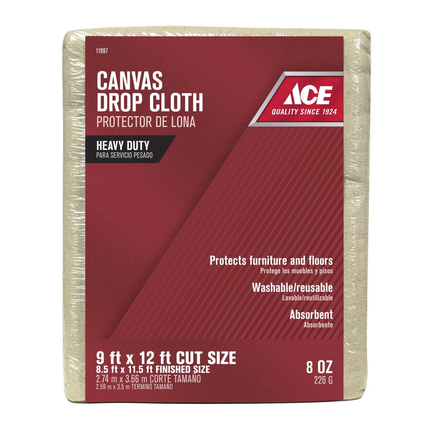 Have a question about Mutual Dropcloth 9 ft. x 12 ft. 8 oz. Natural Canvas Drop