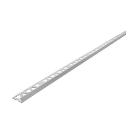 PROVA 0.5 in. H X 1.125 in. W X 96 in. L Prefinished Mill Aluminum Tile Edge