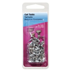 HILLMAN No. 18 X 7/8 in. L Galvanized Silver Steel Cut Tacks 1 pk