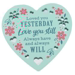 Reflective Words Love 4 in. H X 4 in. L Multicolored Wood Sentimental Hangers