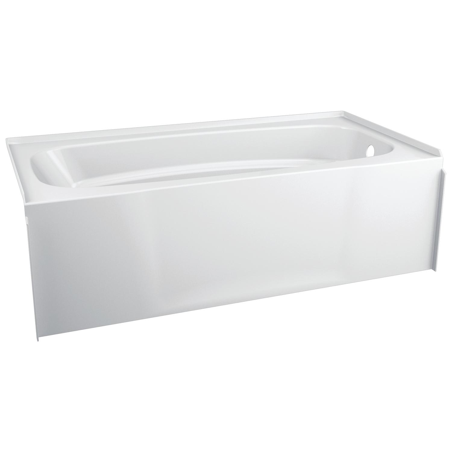 Delta Hycroft 18 in. H X 30 in. W X 60 in. L White Bathtub Mfr
