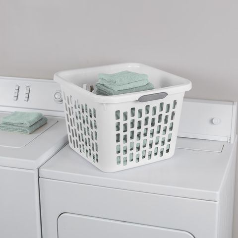 Sterilite White Plastic Laundry Basket Mfr# 12048006 - Ace Hardware