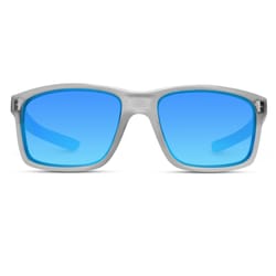 WearMe Pro Sunglasses Clear Gray Frame Blue Lens