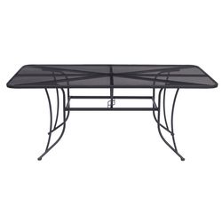 Living Accents Winston Black Rectangular Steel Dining Table