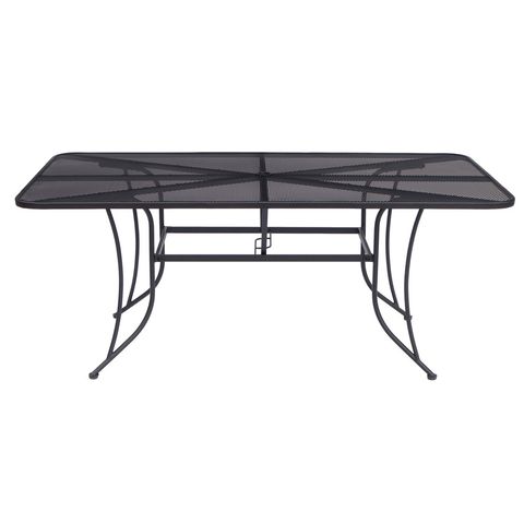 Living Accents Winston Black Rectangular Steel Dining Table
