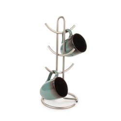 Spectrum Euro 7 in. L X 7 in. W X 15 in. H Silver Mug Holder