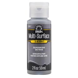 FolkArt Satin Medium Gray Hobby Paint 2 oz