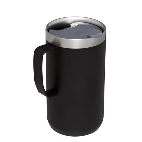 Stanley Everyday Camp Black Camping Mug 6.81 in. H X 4.72 in. W X