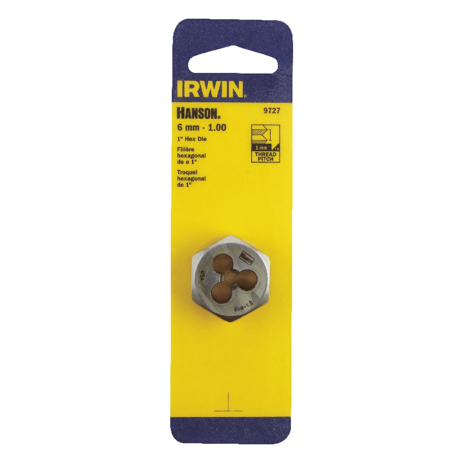 Photos - Tap / Die IRWIN Hanson Metric 6 - 1.00 mm Hexagon Die 9727ZR 