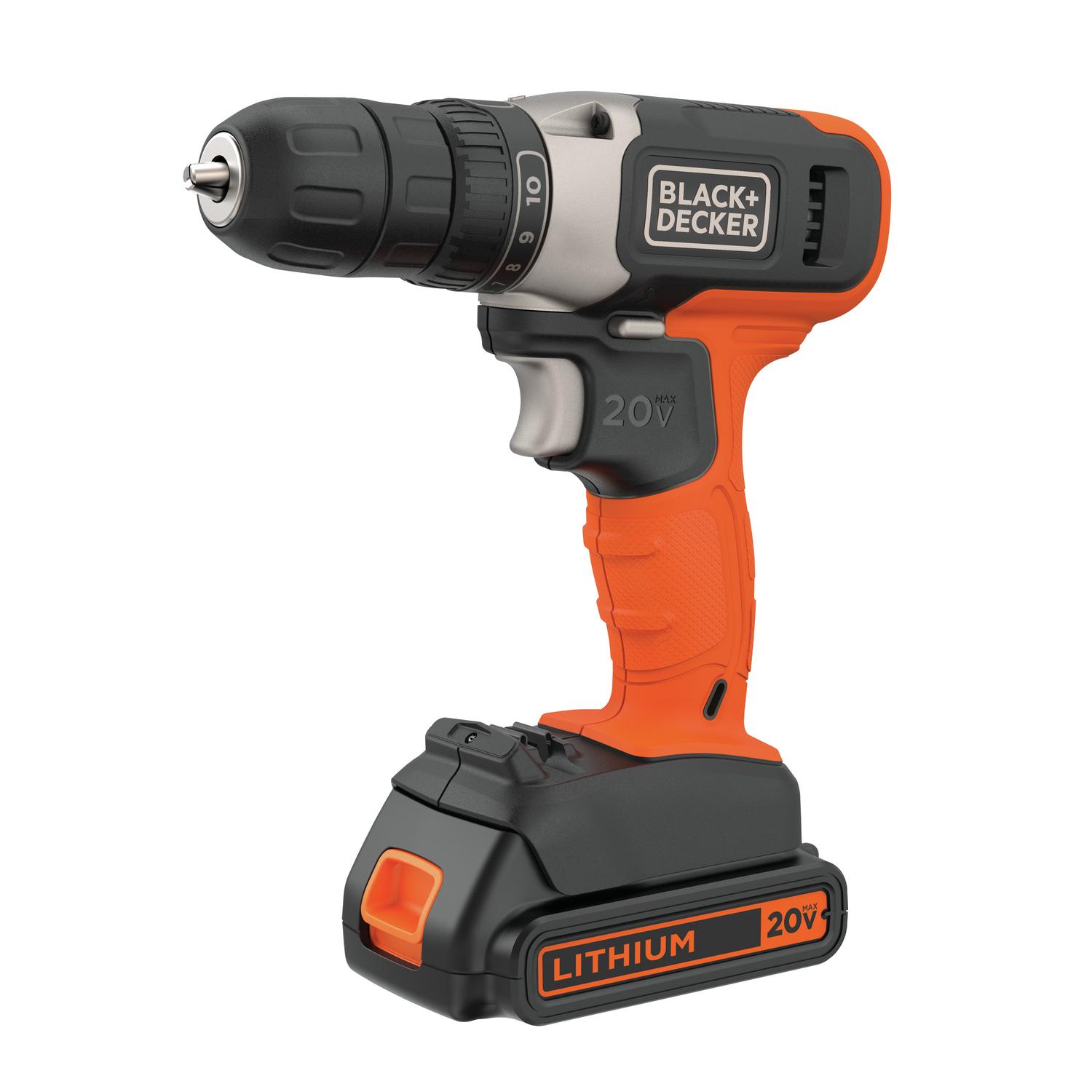 Black+Decker 20V MAX 3/8 Brushed Cordless Drill/Driver Kit