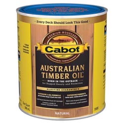 Cabot Australian Timber Oil Low VOC Transparent Natural Oil-Based Australian Timber Oil 1 qt