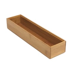 Lipper International 2 in. H X 12 in. W X 3 in. D Bamboo Drawer Organizer