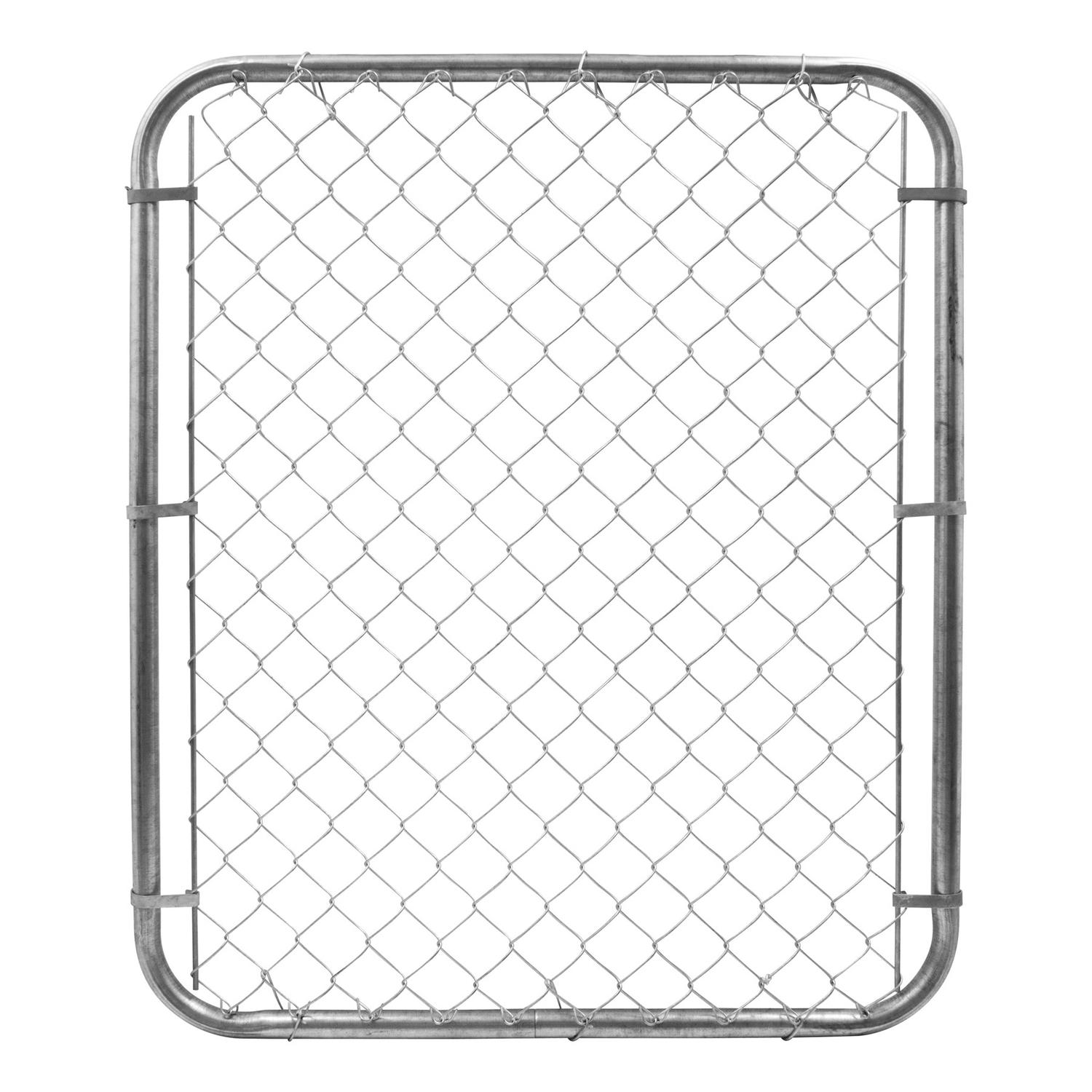 YardGard 48 in. H 12 Ga. Galvanized Silver Metal Chain Link Fence Gate Mfr#  3283ADJ48 - Ace Hardware