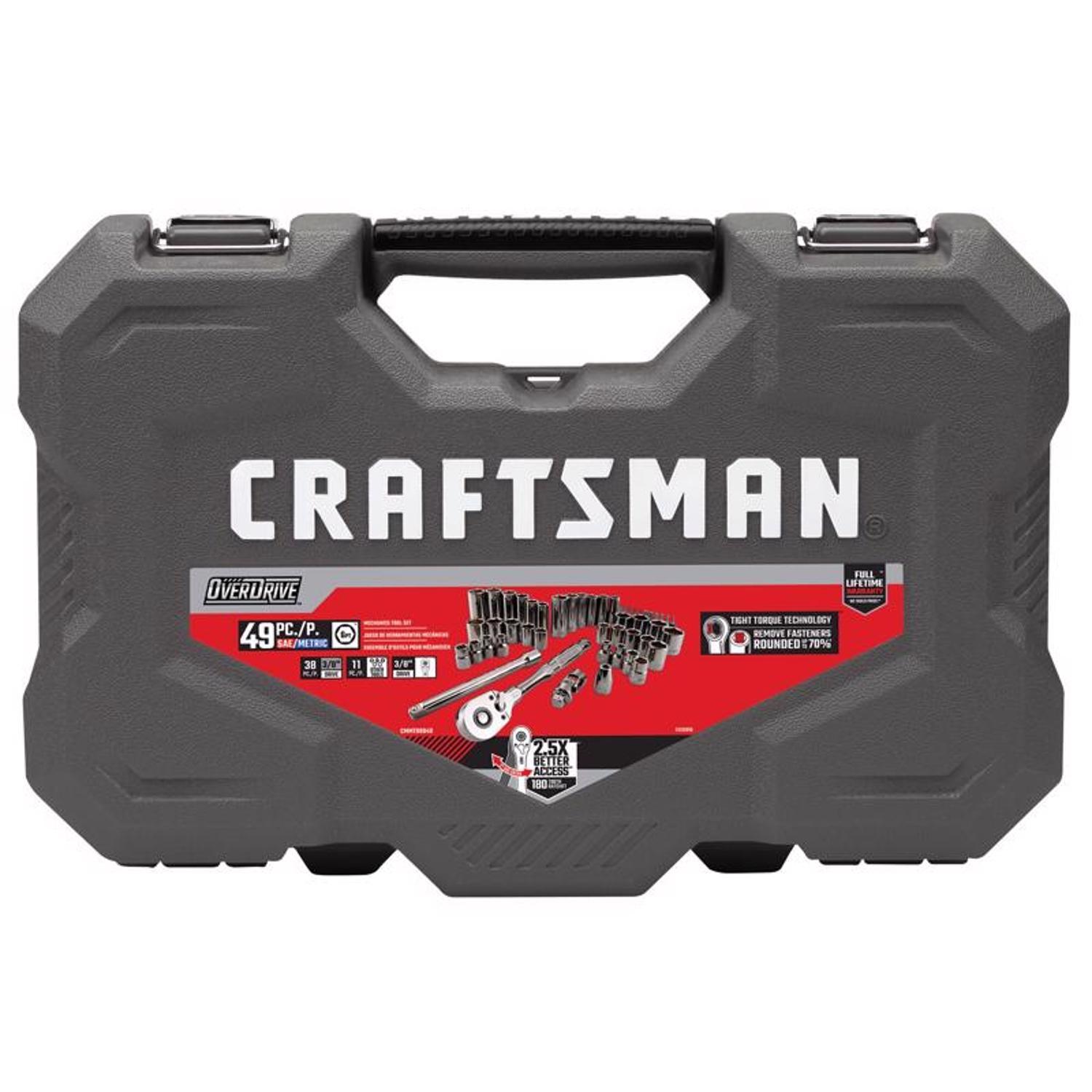 Craftsman OVERDRIVE 3/8 in. drive Metric/SAE 6 Point Mechanic's