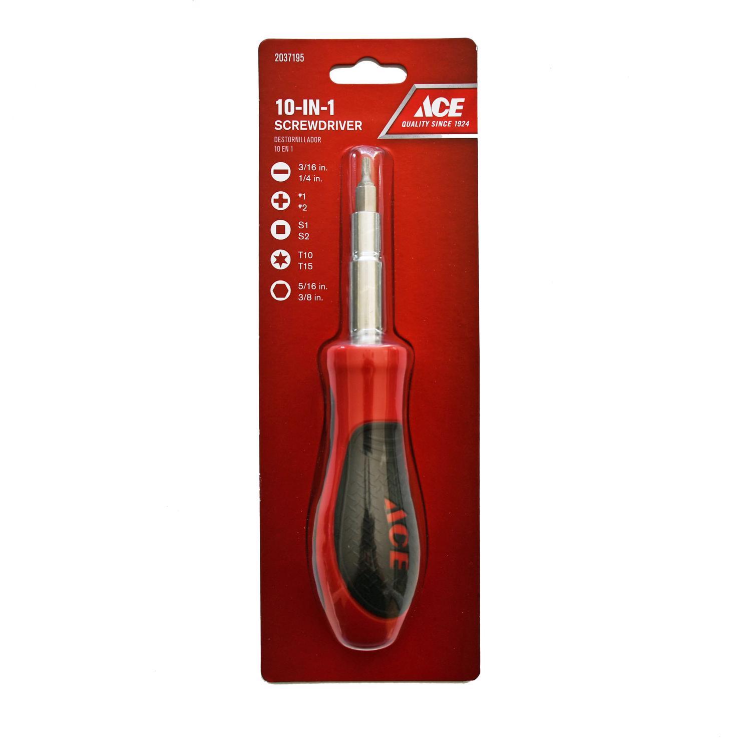 Ace 10 in 1 Multi Bit Screwdriver 1 pk Mfr# CMSDS-2205 - Ace Hardware