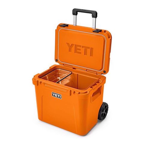 YETI Roadie 60 King Crab Orange 60 qt Roller Cooler Mfr