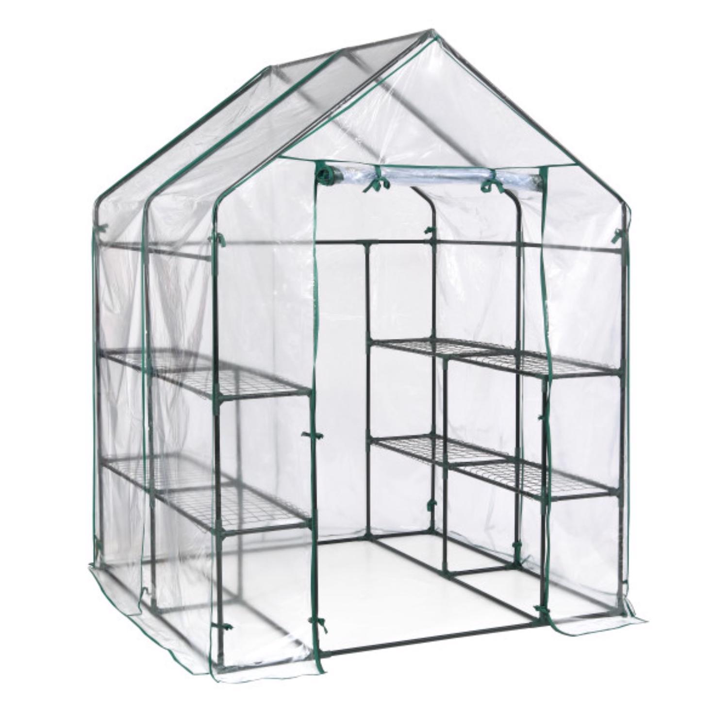 Miracle-Gro Clear 56 in. W X 56 in. D X 76 in. H Greenhouse Mfr