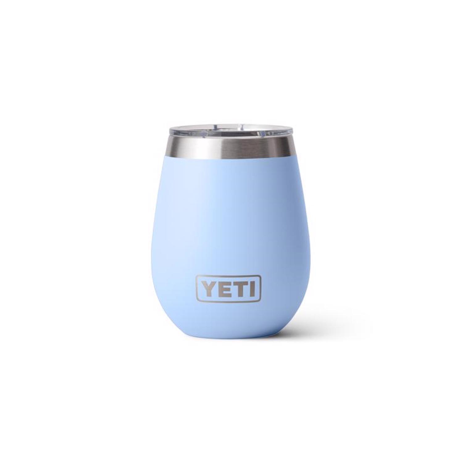 YETI Rambler 10 oz Big Sky Blue BPA Free Wine Tumbler with MagSlider Lid