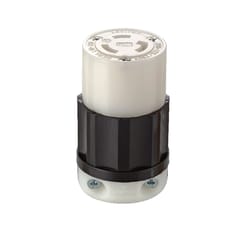 Leviton Industrial Nylon Non-Grounding Locking Connector L10-20R 16-10 AWG 3 Pole 3 Wire