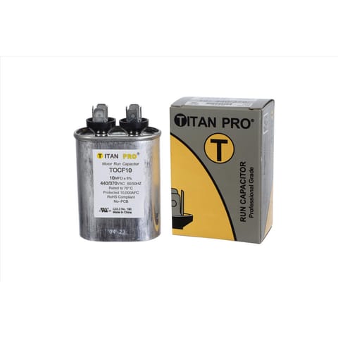 Titan Pro 10 MFD 440 V Oval Run Capacitor Mfr# TOCF10 - Ace Hardware