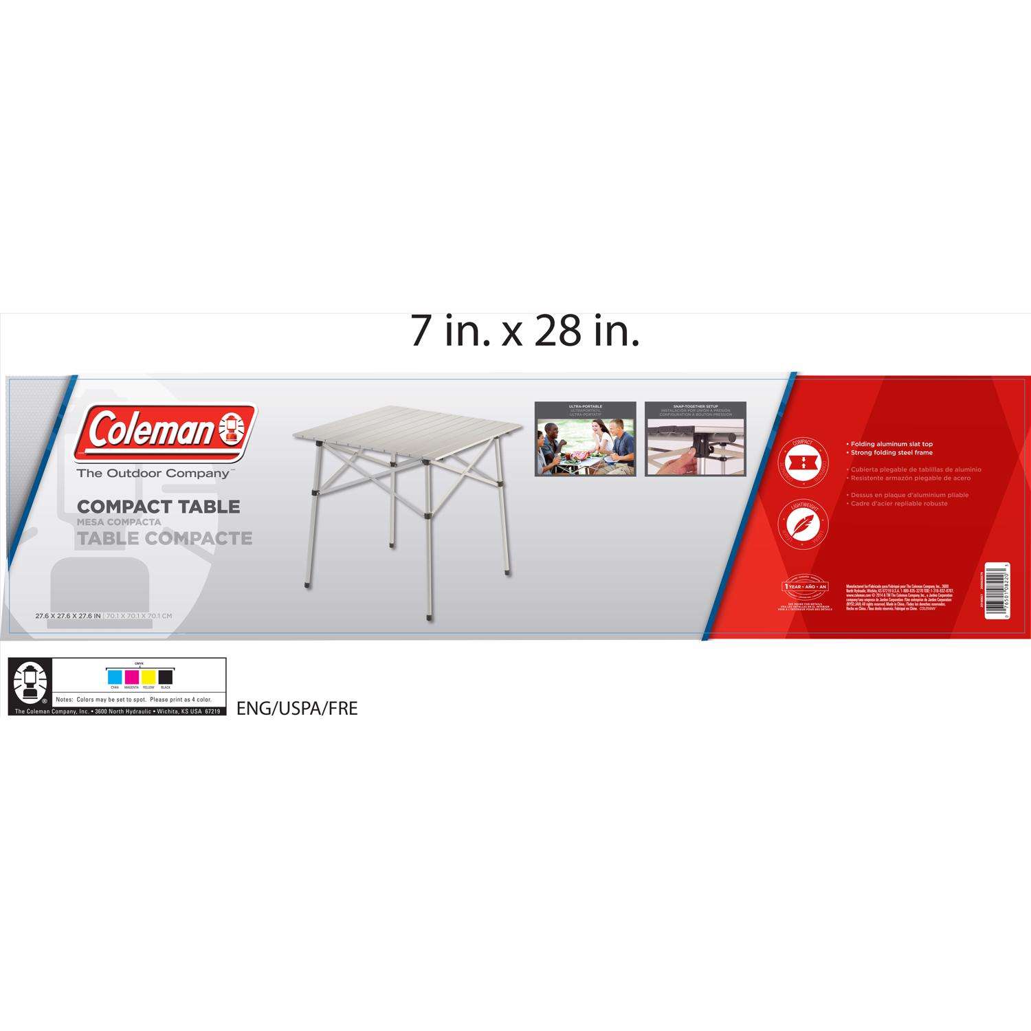 Coleman 8 in. W X 8 in. L Square Folding Table Mfr# 2000034875