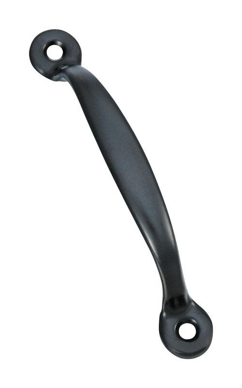 National Mfg. | National Hardware 4.777" Long x 0.7" Wide x 1.005" High, Utility Pull - Black Coated, Steel, 4.153" Center to Center | Part #N117-663
