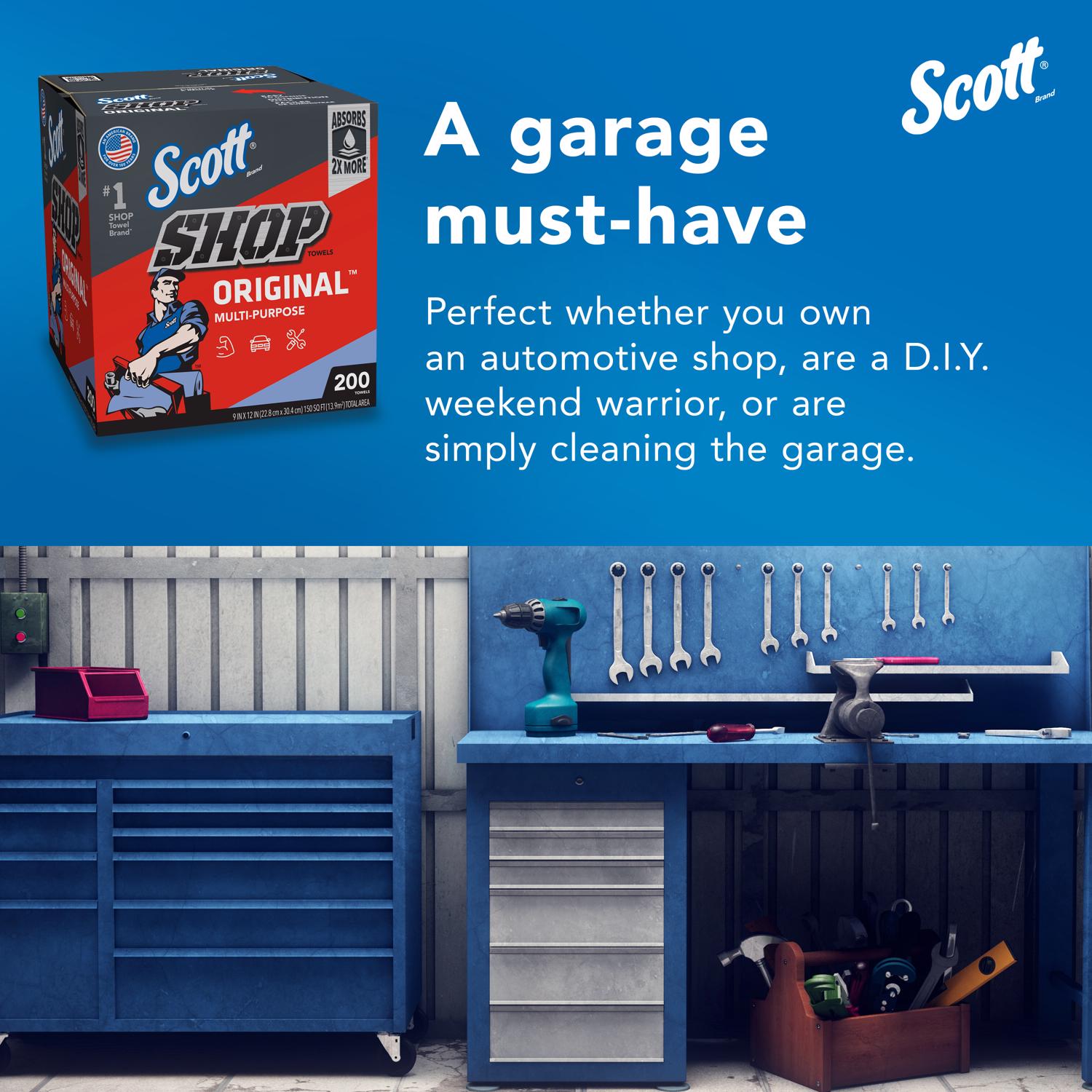 Scott Original Paper Shop Towels 12 in. W X 9 in. L 200 each 1 pk