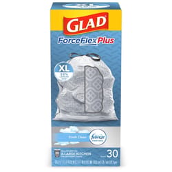 Glad ForceFlex Plus 20 gal. Fresh Trash Bags Drawstring 30 pk