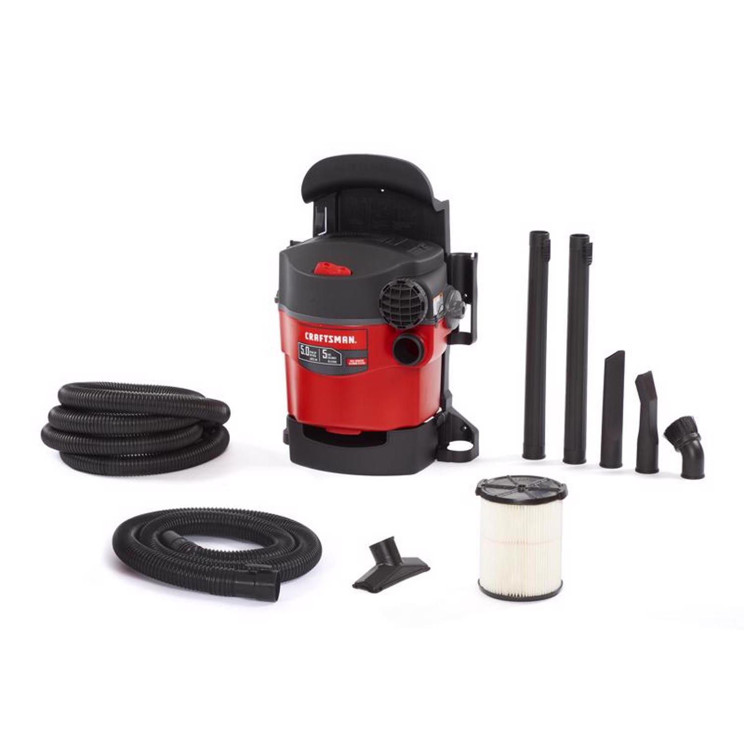 Craftsman 5 gal Corded Wet/Dry Vacuum 5 amps 120 V 5 HP Mfr