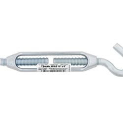 Hampton Zinc-Plated Aluminum/Steel 0.327 in. D Turnbuckle 350 lb 8 in. L