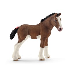 Schleich Farm World Clydesdale Foal Toy Brown/White