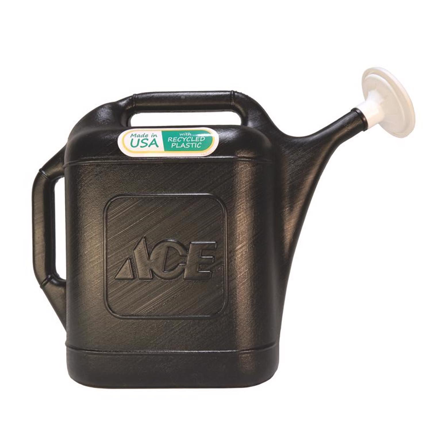 Ace Black 2 gal Plastic Watering Can Mfr# 63285 - Ace Hardware