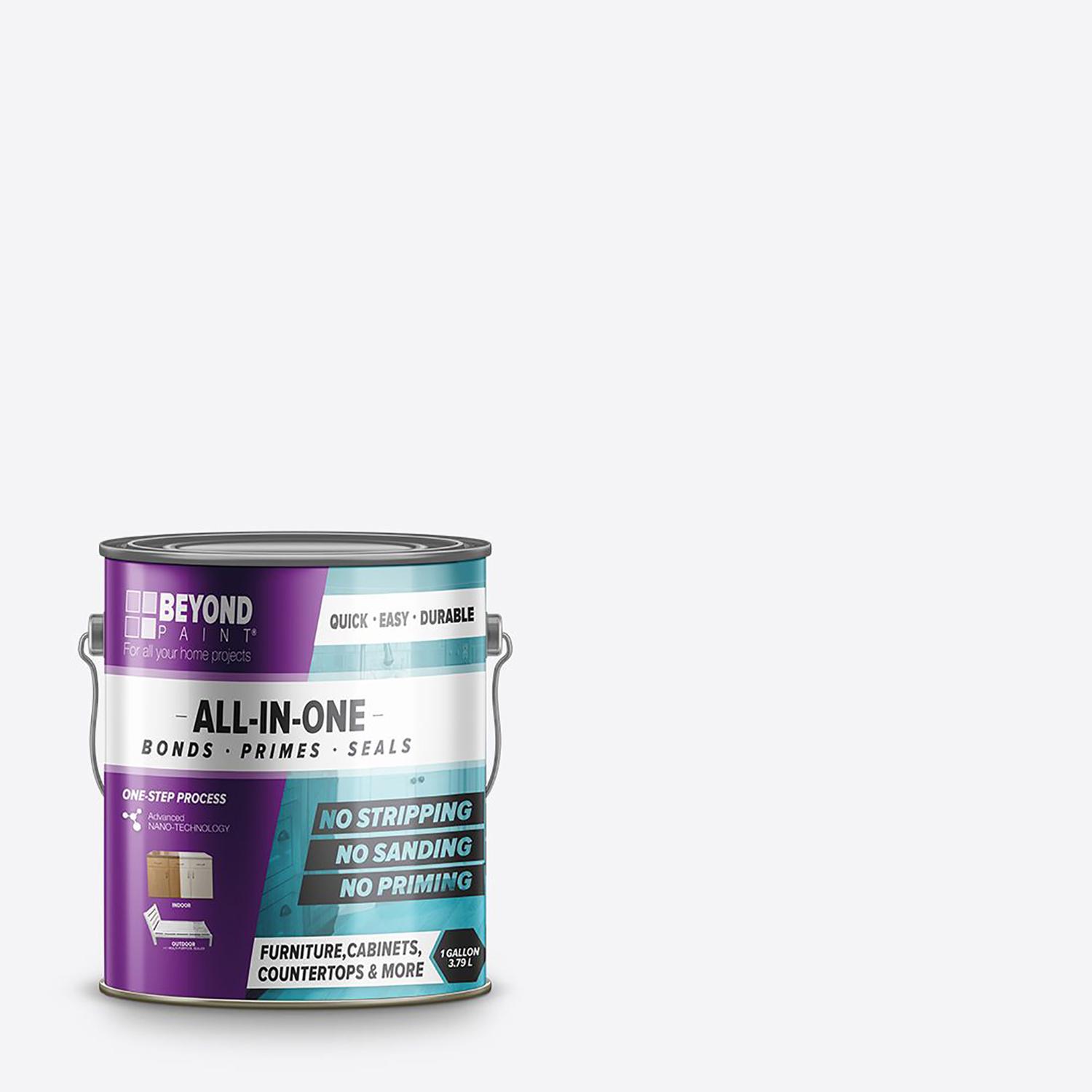 Beyond Paint Matte Bright White Water-Based All-In-One Paint