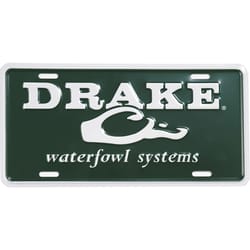 Drake Green Cast Aluminum License Plate