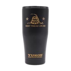 Yukon Outfitters 20 fl. oz. Don't Tread on Me- Black/Copper BPA Free Double Wall Tumbler