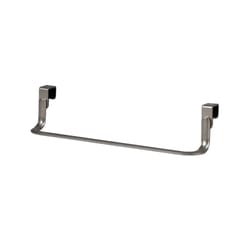 Spectrum Ashley 2.3 in. H X 2.5 in. W X 10.5 in. L Satin Nickel Cabinet Door Organizer Silver