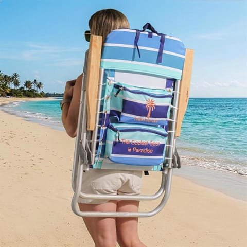 Tommy Bahama 4-Position Backpack Beach Chair - Multicolor Mfr