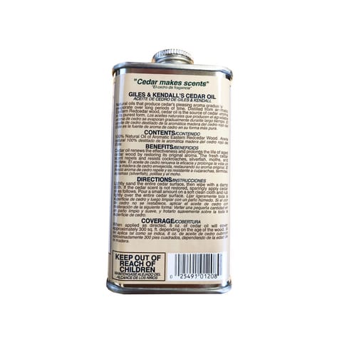Giles & Kendall Low Luster Clear Fully-Transparent Oil-Based Cedar