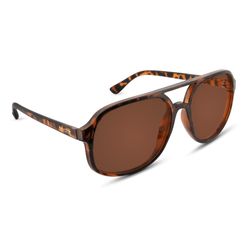 Nectar Woodstock Sunglasses Brown Tortoise Frame Amber Tinted Lens Polarized